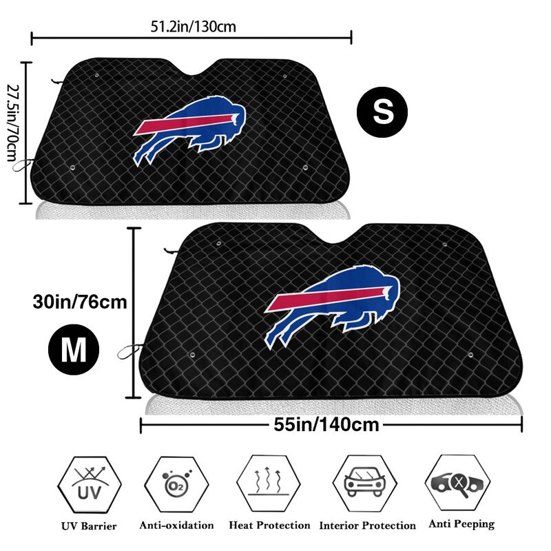 Buffalo Bills Print Car windshield sunshades is suitable front Car windshield sunshades