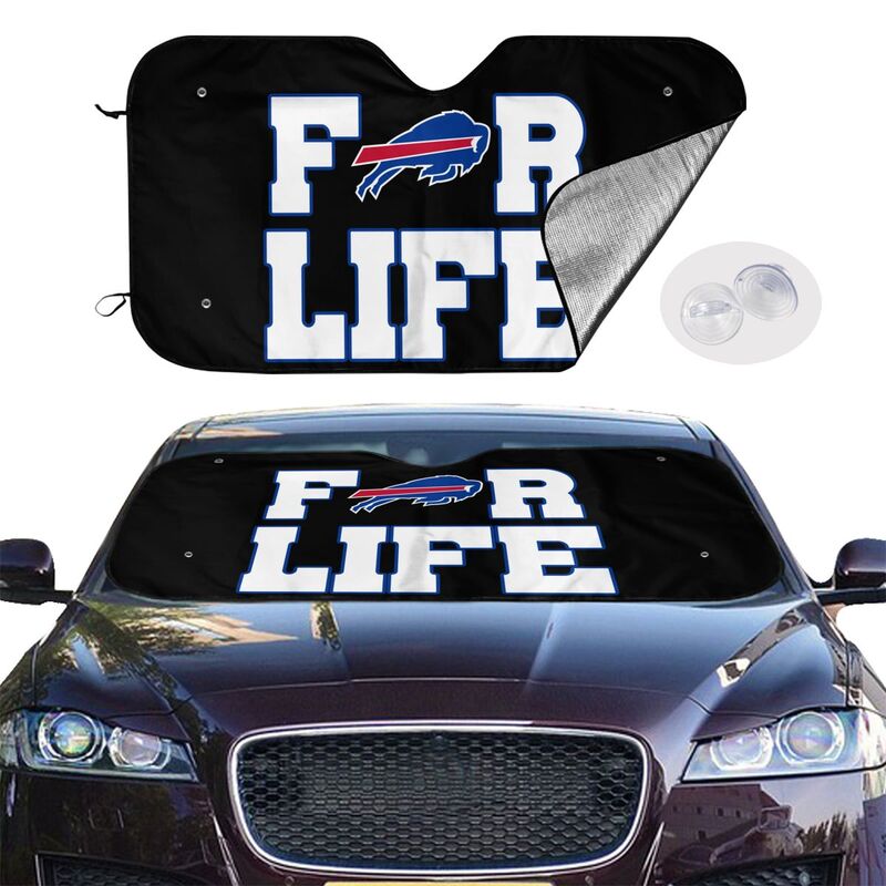 Buffalo Bills 4 Printed car multi size front windshield sunshade car windshield sunshade