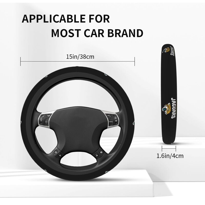 Jacksonville Jaguars 1 Printed breathable elastic steering wheel cover