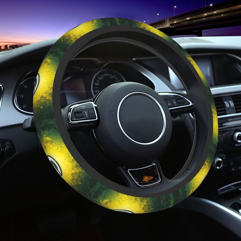 Green Bay Packers 4 Printed breathable anti slip cover elastic steering wheel cover