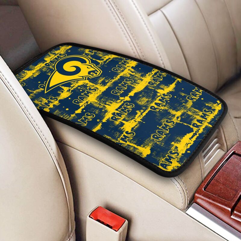 Los Angeles Rams print Car armrest box protective cover car center console armrest pad