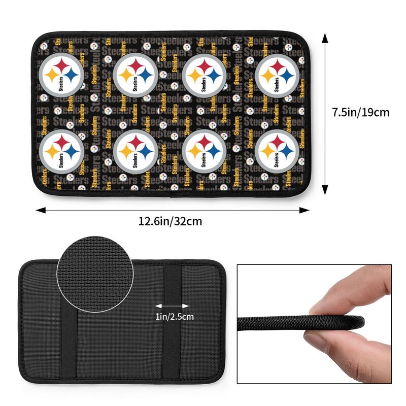 Pittsburgh Steelers1 Protective pad for armrest box of printing vehicle