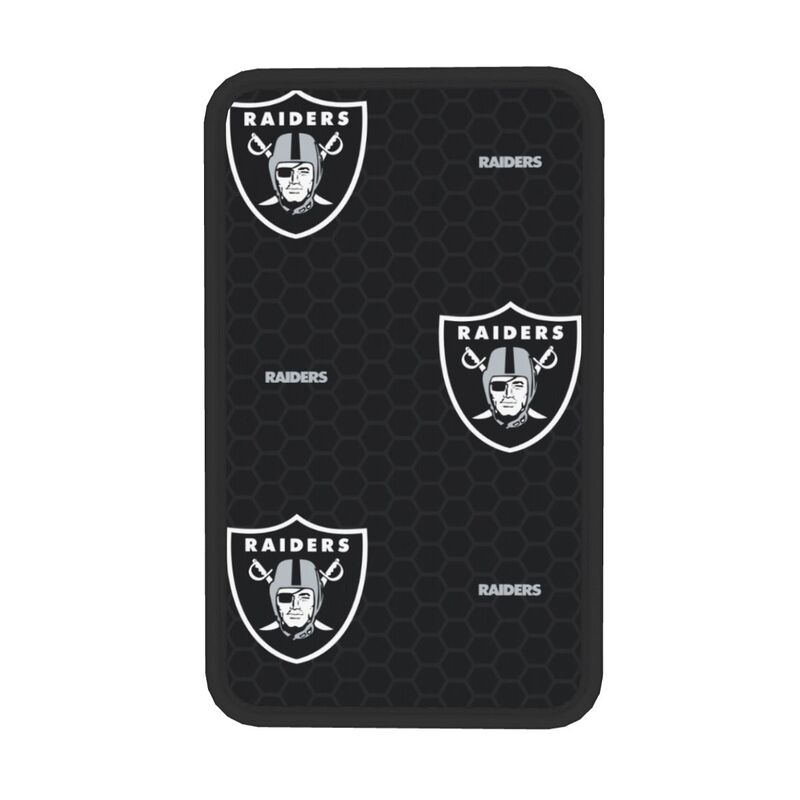 Car armrest box pad Las Vegas Raiders 1 Printed center armrest box pad protective pad