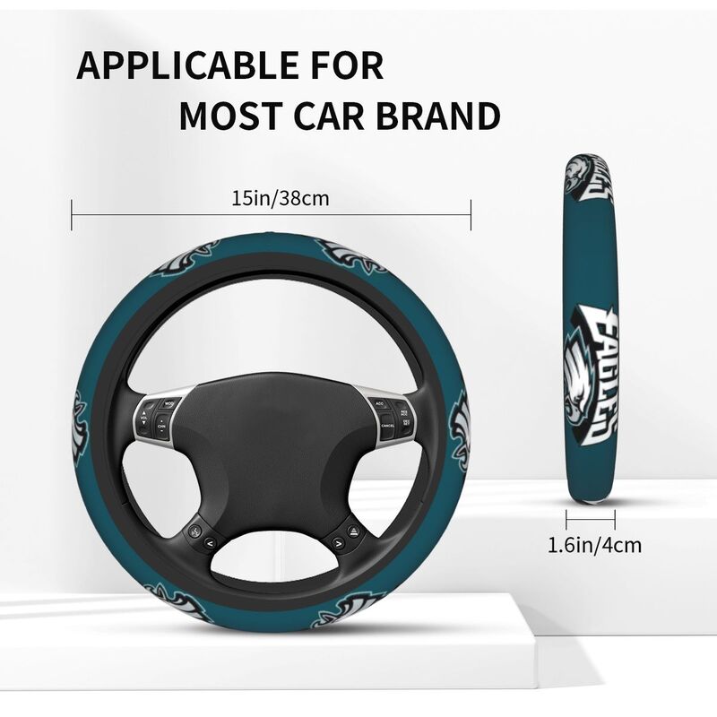 Philadelphia Eagles Printed breathable elastic steering wheel anti slip cover