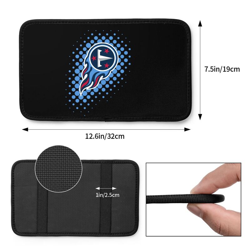 Tennessee Titans Printed car armrest box cushion armrest protective cover