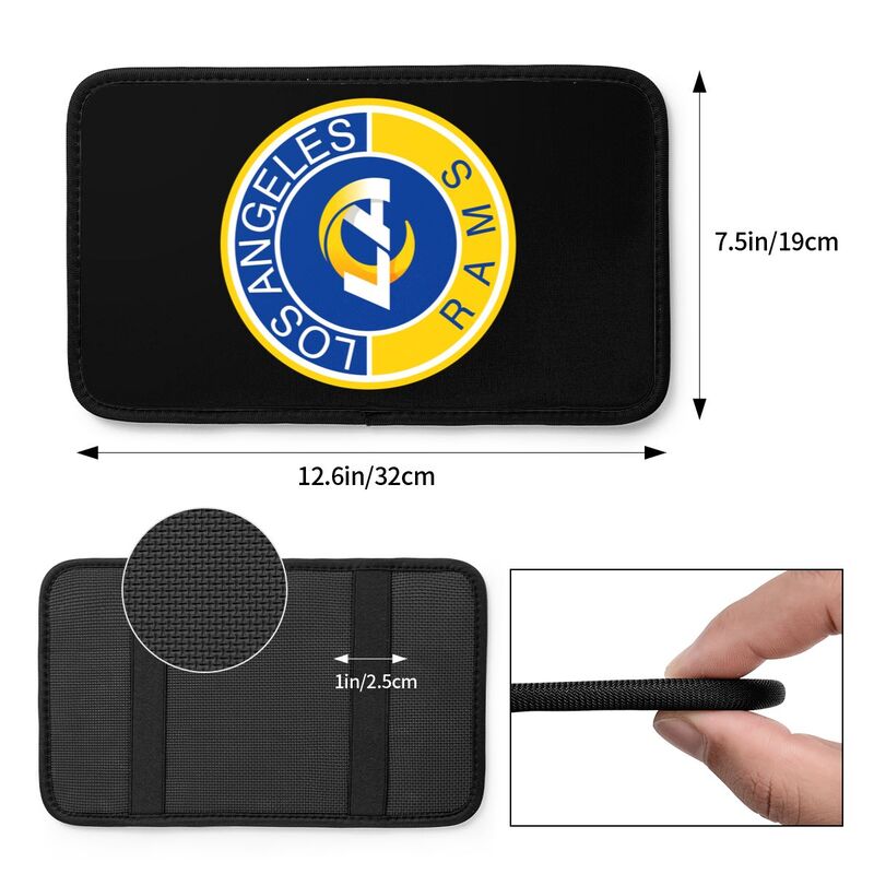 Los Angeles Rams print car armrest protective cover Car center console armrest pad