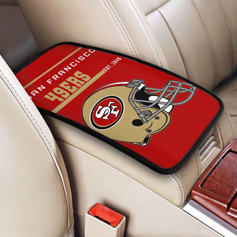 San Francisco 49ers Print car armrest box cushion armrest protective cover