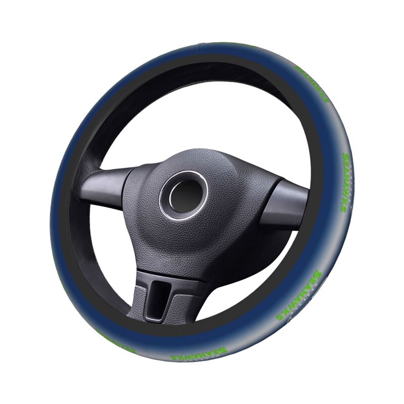 Seattle Seahawks 4 Printed car anti-skid cover elastic steering wheel cover