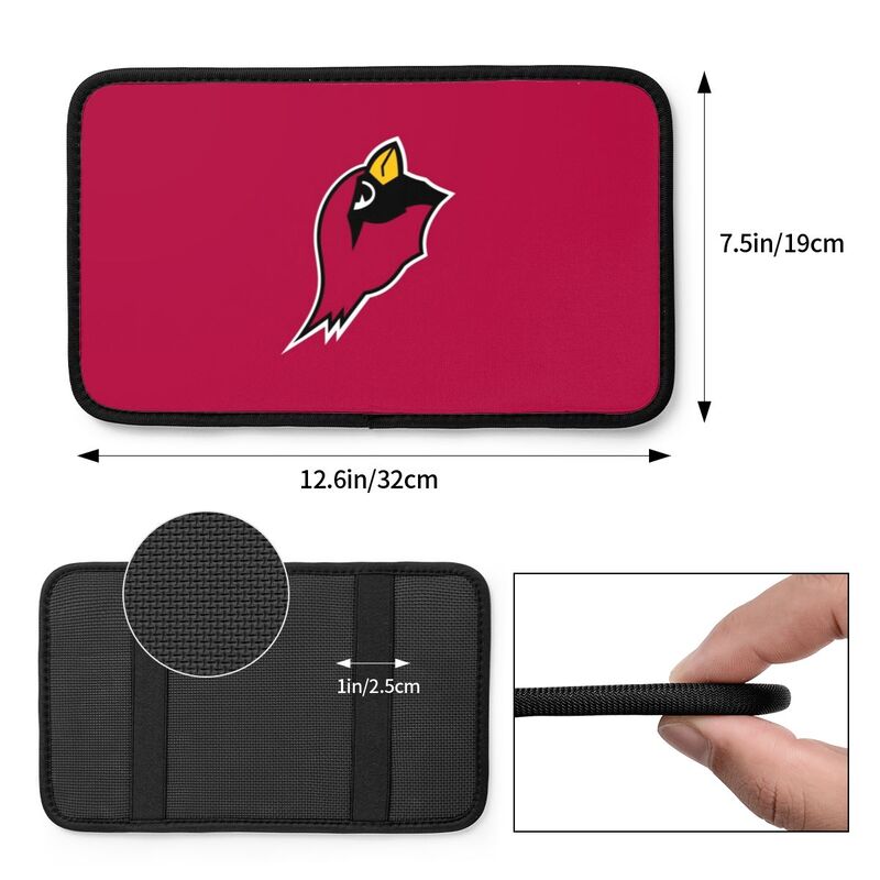 Arizona Cardinals Printed car armrest box pad anti-abrasion pad
