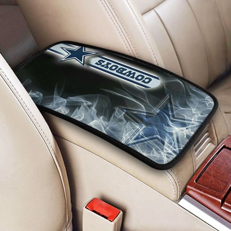 Car armrest box pad Dallas Cowboys2 Printed central armrest box pad anti slip pad
