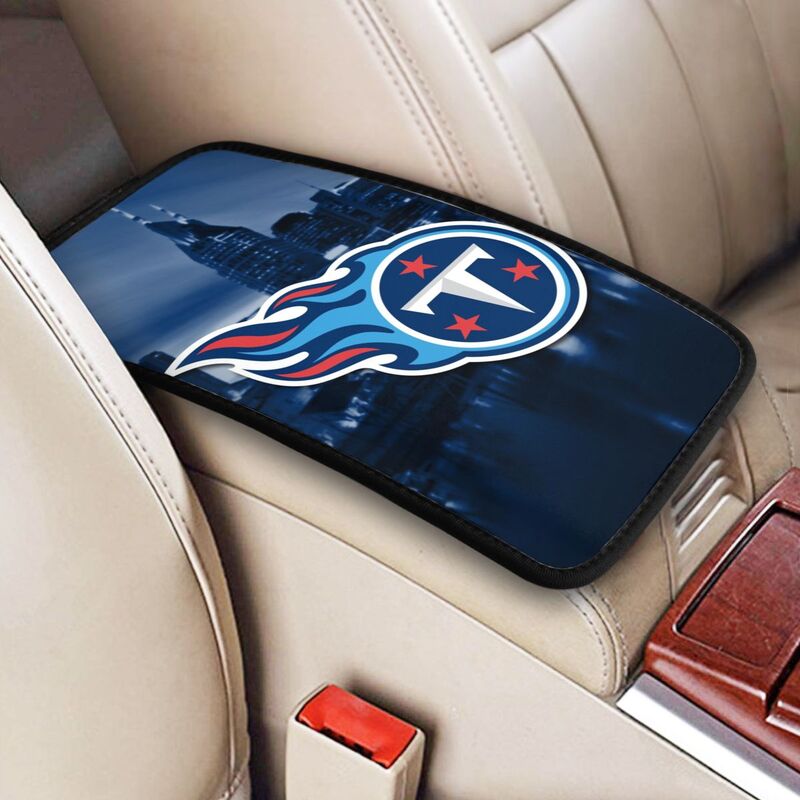 Car armrest box pad Tennessee Titans8 Printed central armrest box pad anti slip pad