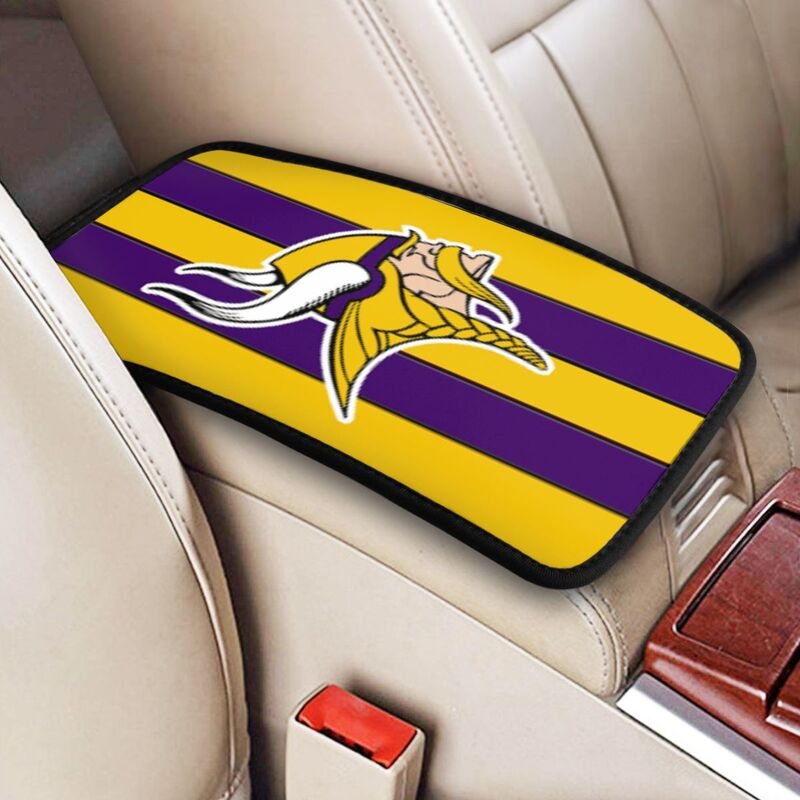 Minnesota Vikings Printed car center armrest box pad anti slip pad
