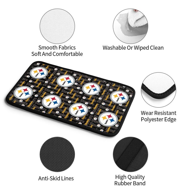 Pittsburgh Steelers1 Protective pad for armrest box of printing vehicle
