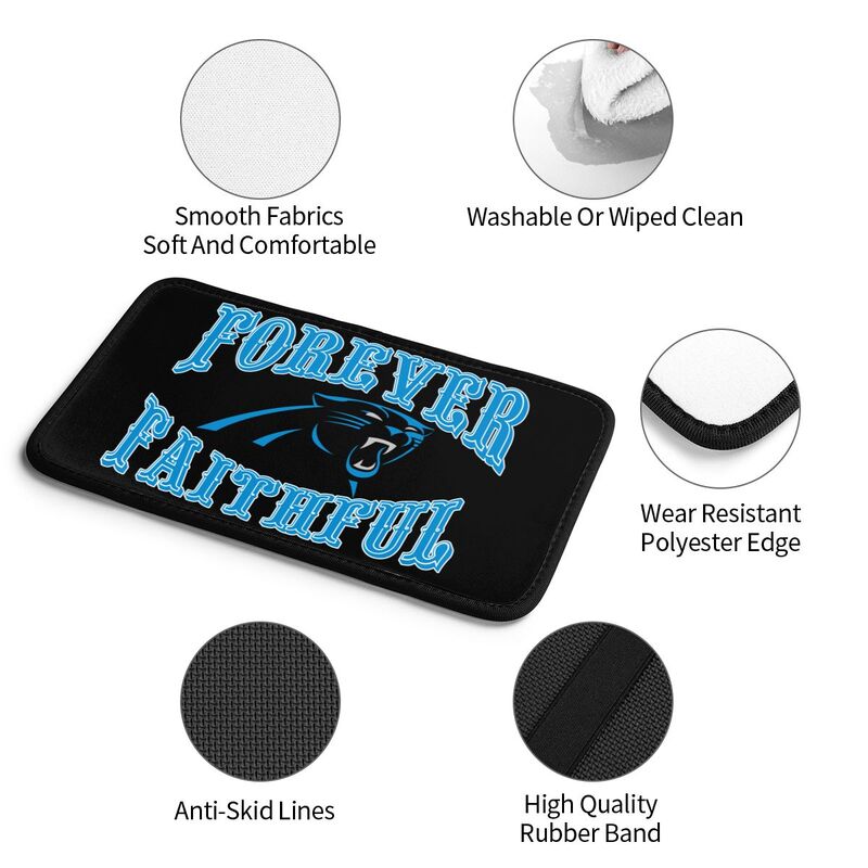 Carolina Panthers Print car armrest box cover armrest protective cover