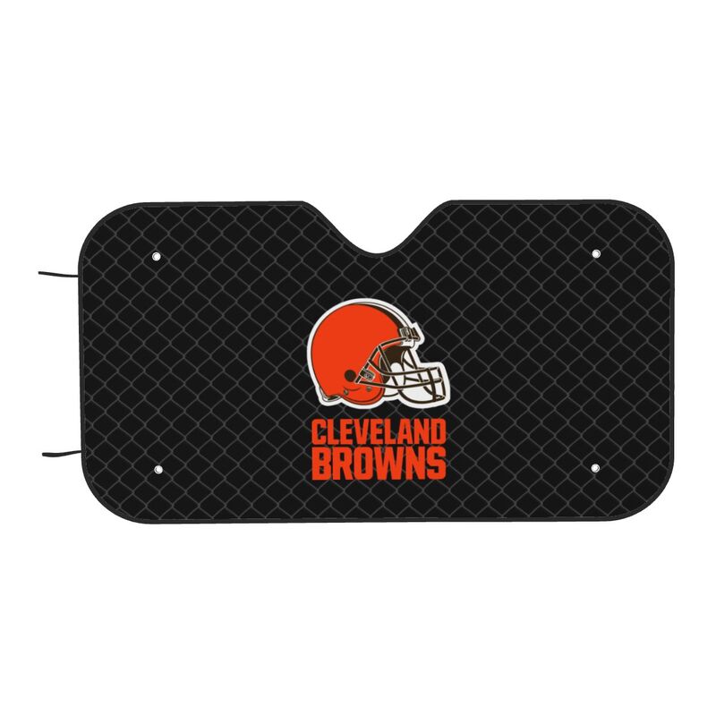 Cleveland Browns Print Car windshield sunshades is suitable front Car windshield sunshades
