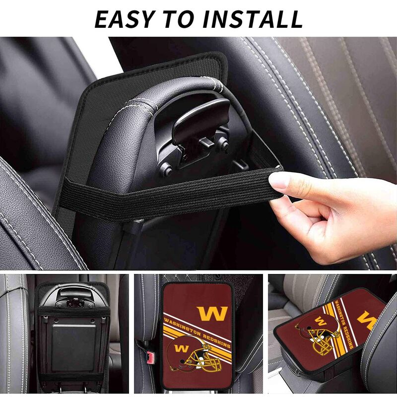 Washington Redskins Print armrest protective cover car armrest box cushion