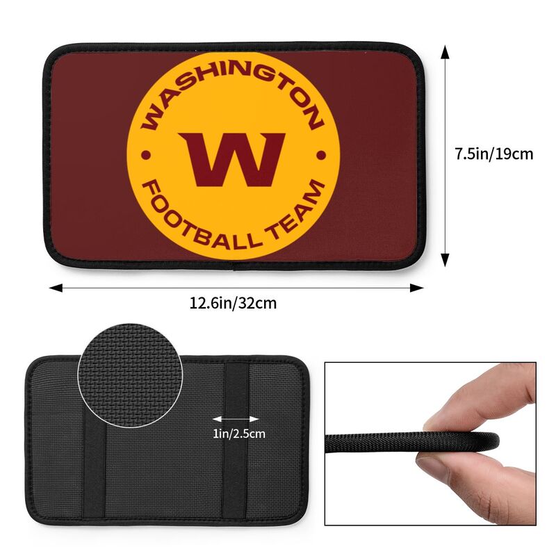 Car armrest box pad Washington Commanders 1 Printed center armrest box pad protective pad