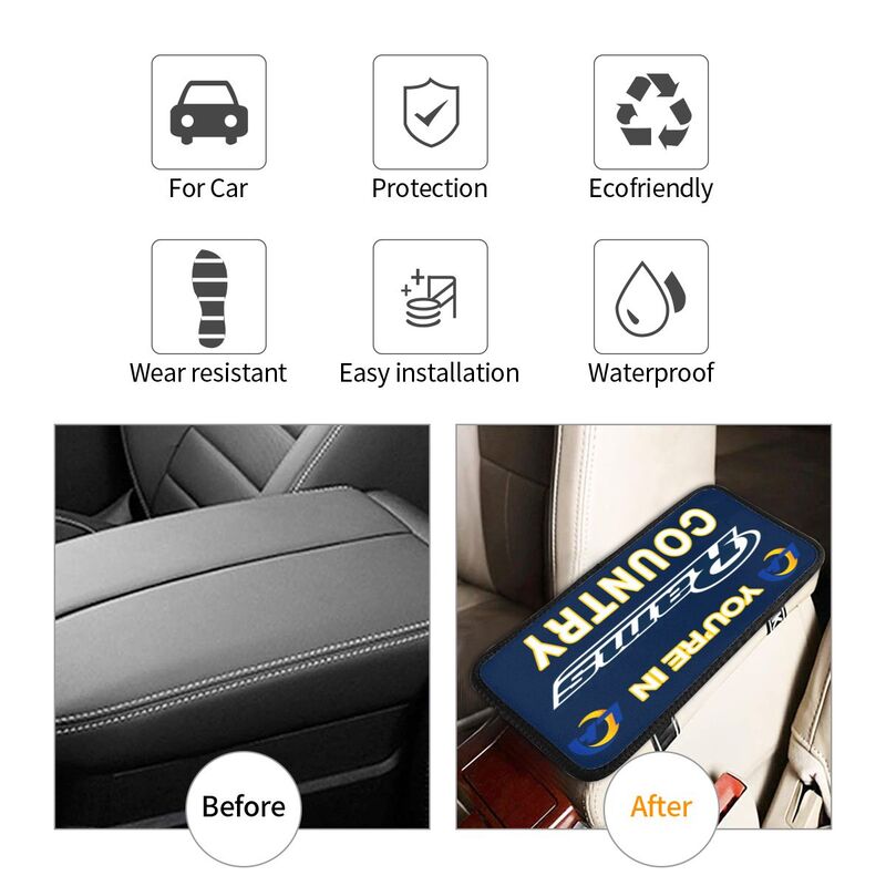 Los Angeles Rams Printed car armrest box pad elbow support pad