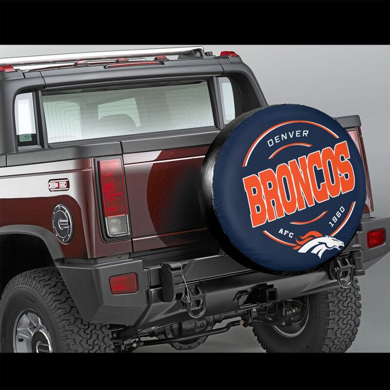 Denver Broncos Printing car tire protection cover car spare tire dust protection cover
