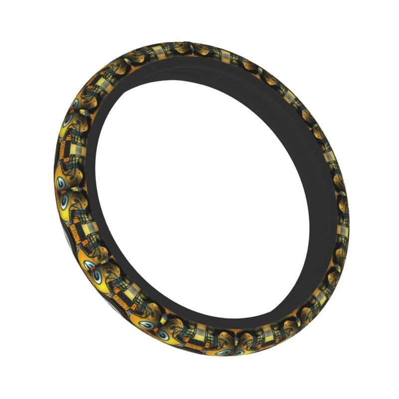 Green Bay Packers 2 Printed breathable anti slip cover elastic steering wheel cover