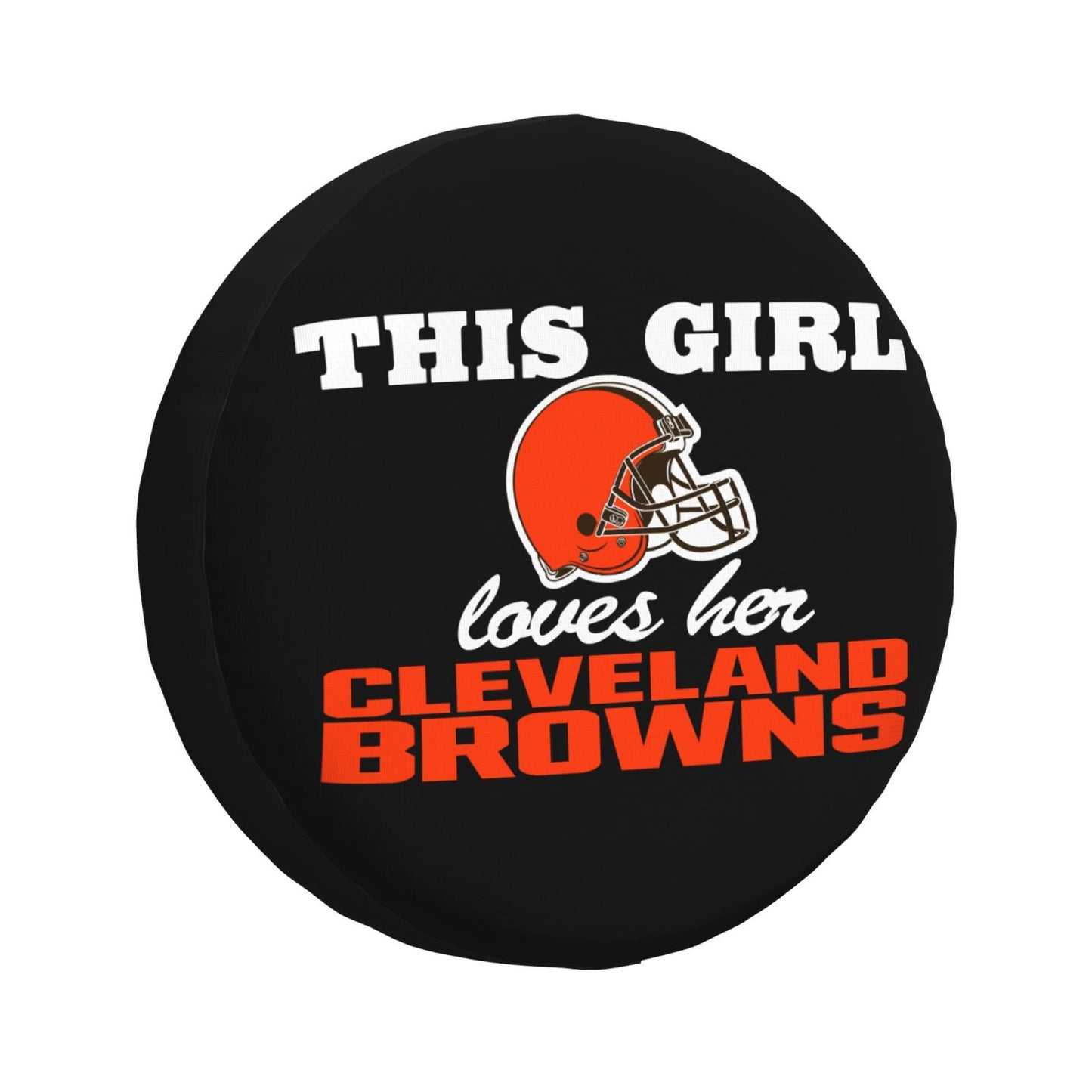 Cleveland Browns Printing wheel dust cover black background car tire cover