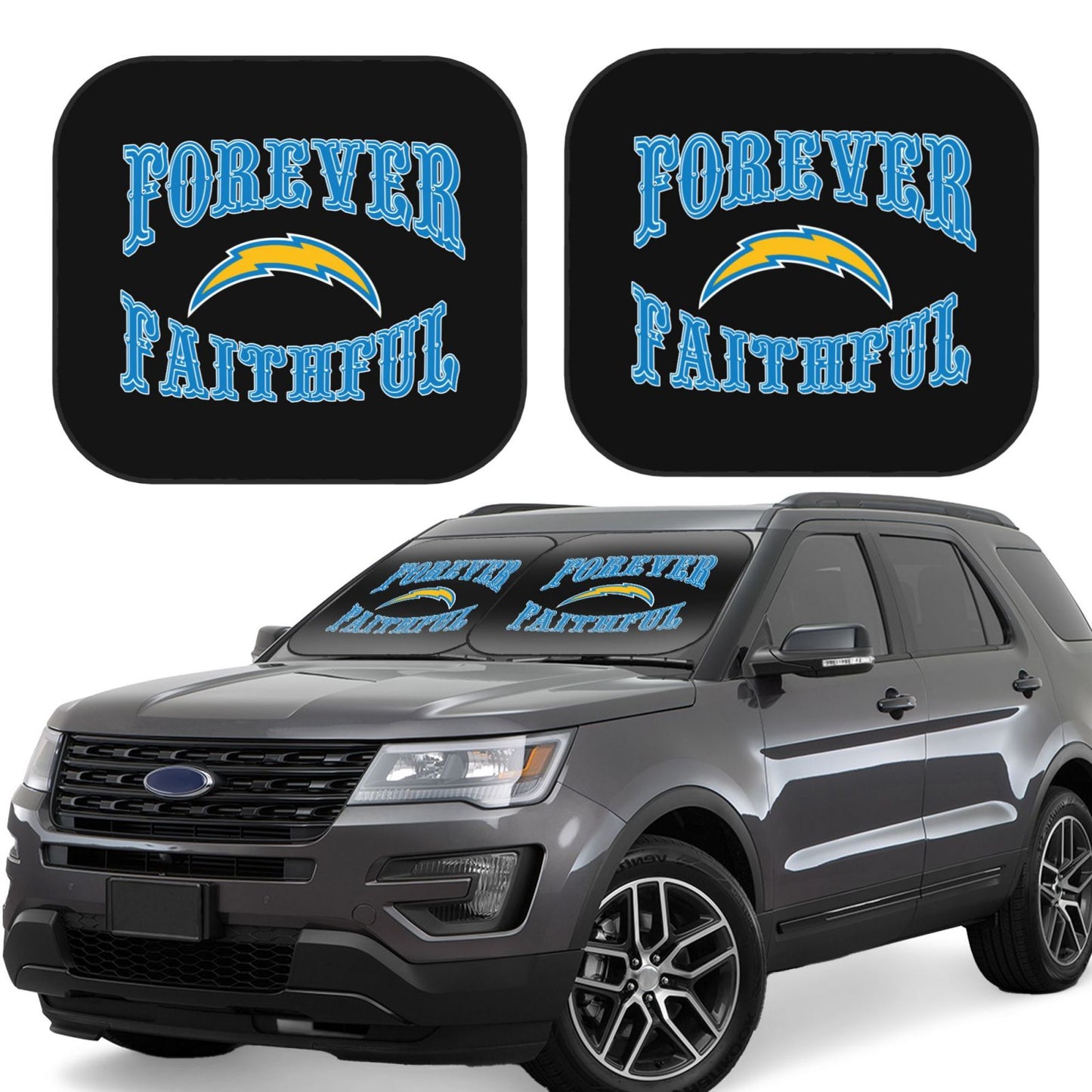 San Diego Chargers Car front windshield sunshade UV resistant sunshade foldable