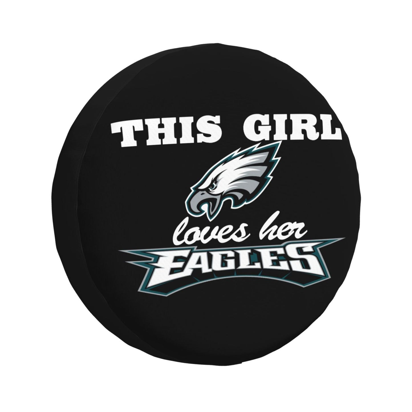 Philadelphia Eagles Printing wheel dust cover black background car tire cover