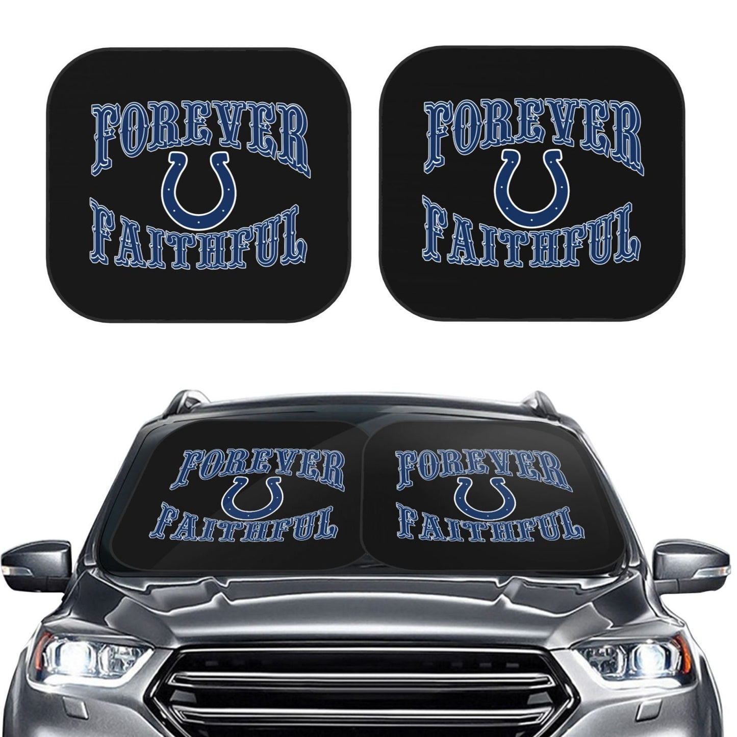 Indianapolis Colts Car front windshield sunshade UV resistant sunshade foldable