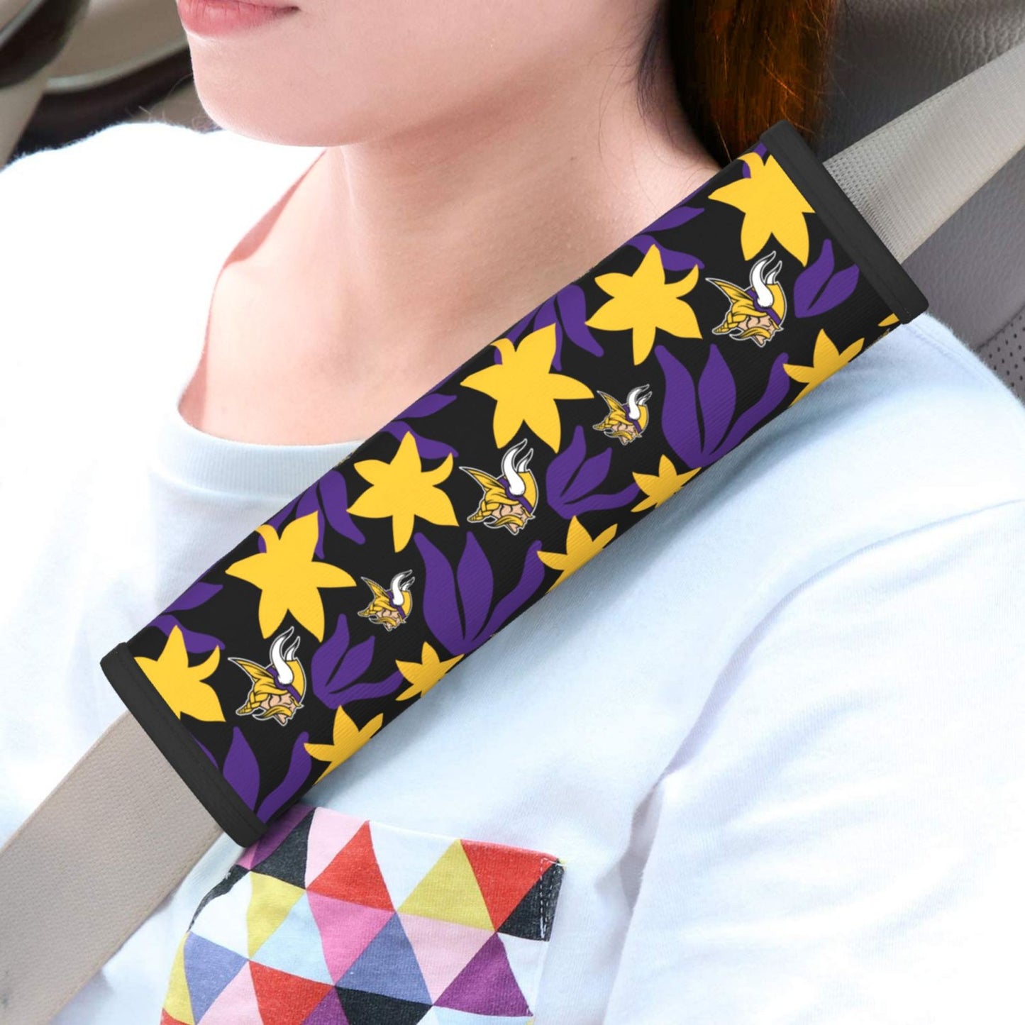 Minnesota Vikings Car seat belt shoulder strap adult seat belt protective cover