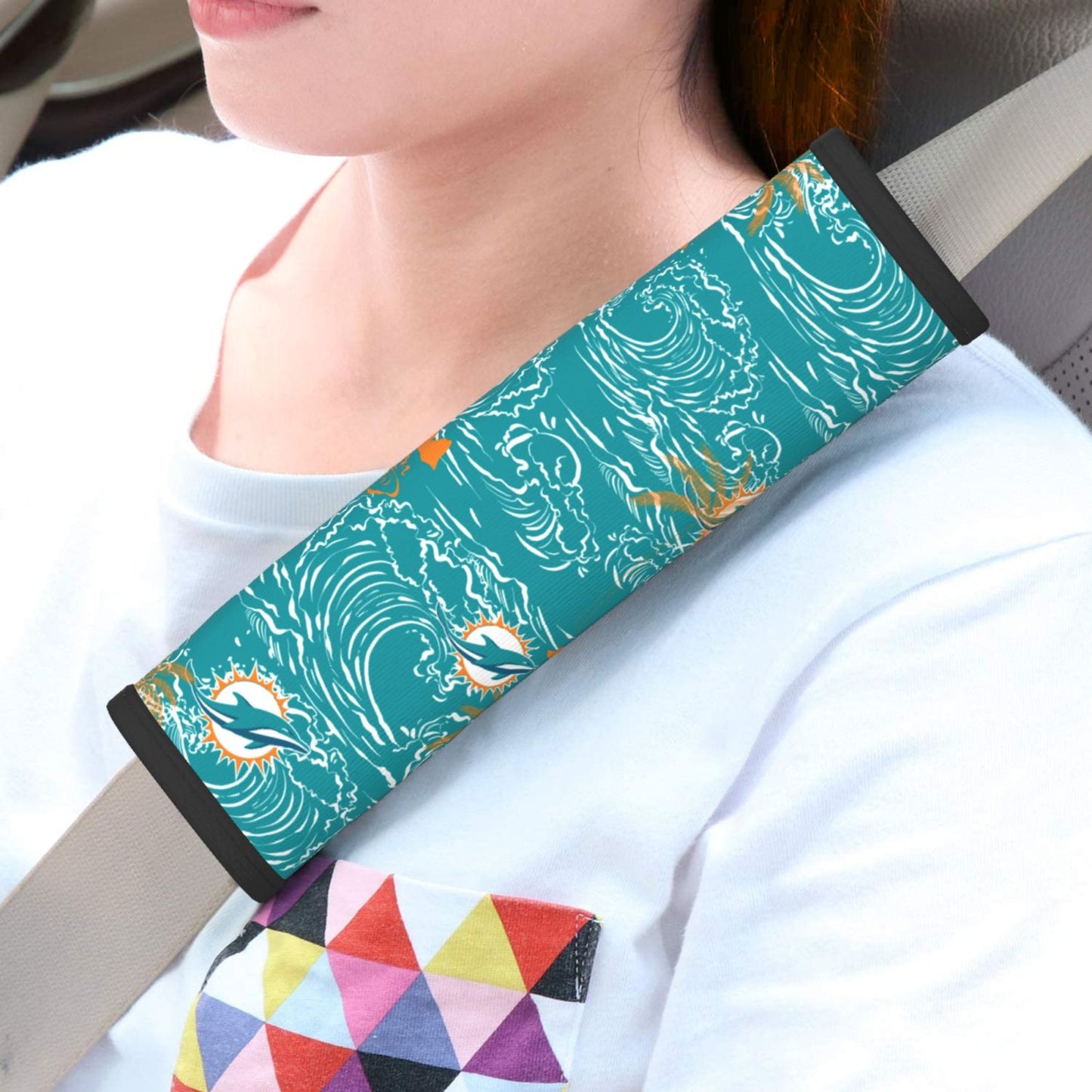 Miami Dolphins Car seat belt shoulder strap UNISEX seat belt protective cover
