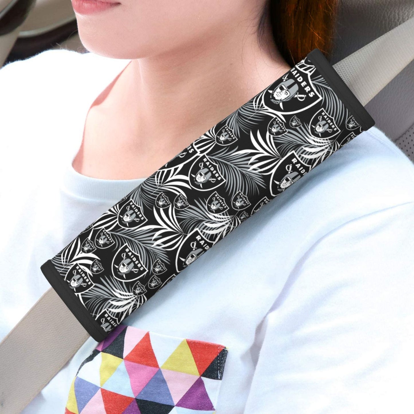 Las Vegas Raiders Car seat belt protective cover personalized seat belt protective cover