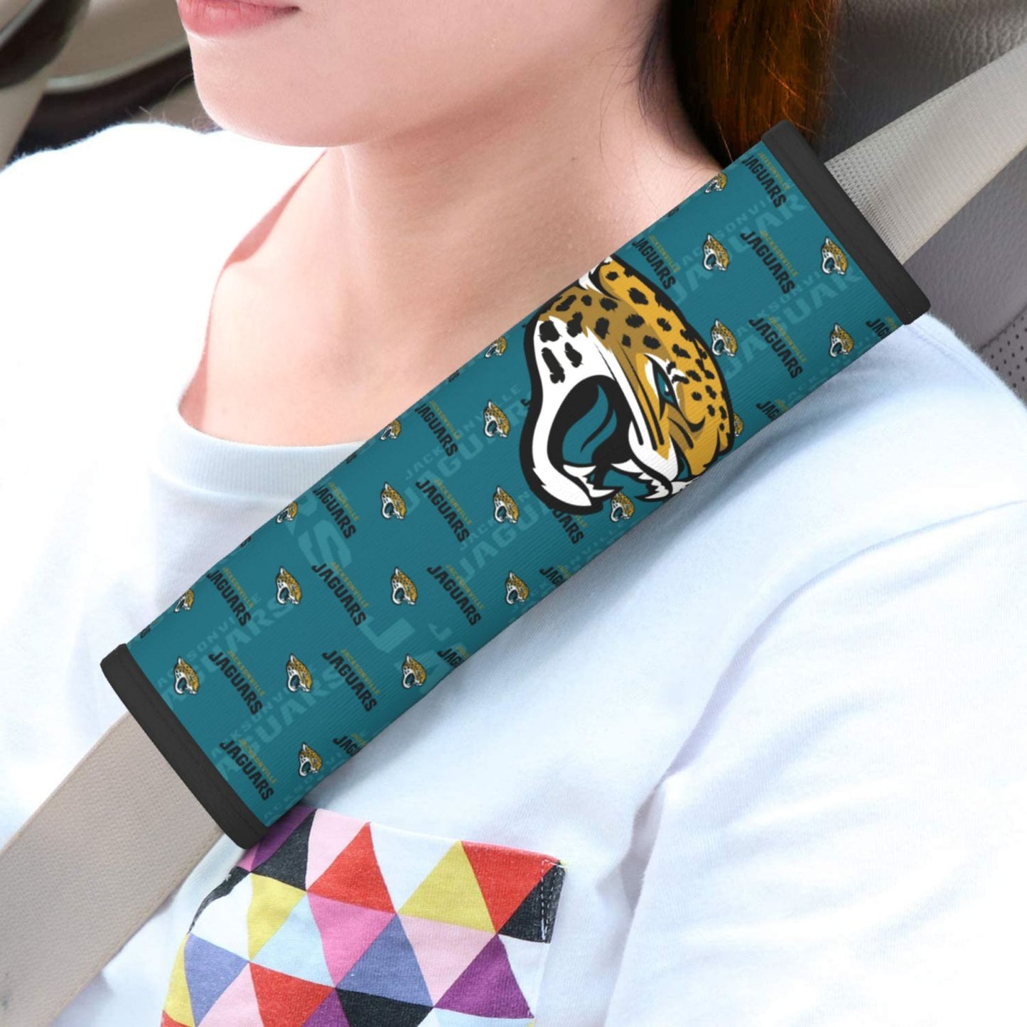 Jacksonville Jaguars personalized seat belt protective cover Car seat belt protective cover