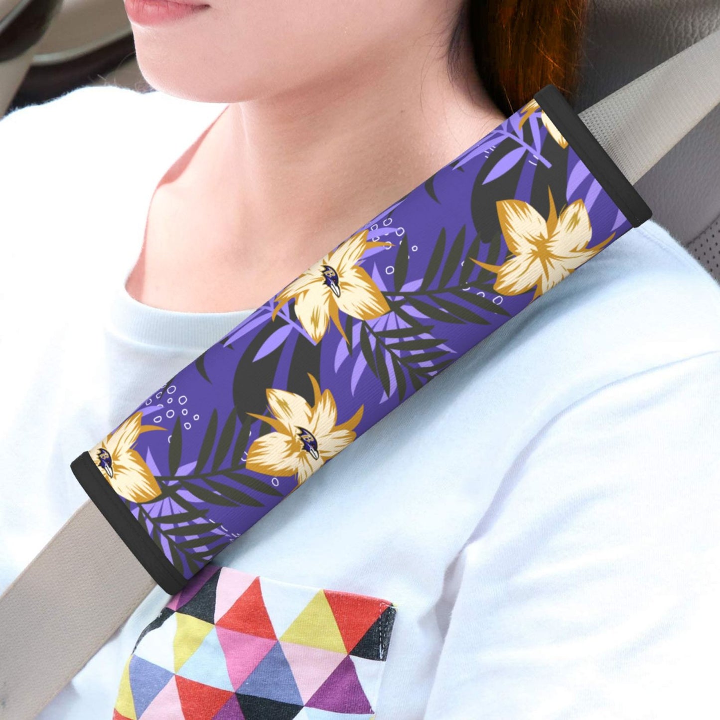 Baltimore Ravens Adult seat belt protection cover Car seat belt protection cover