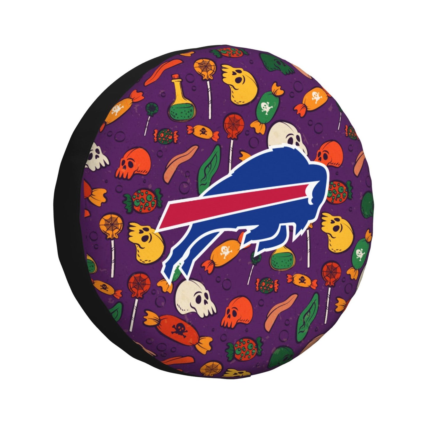 Buffalo Bills print Halloween candy print car tire cover tire dust cover