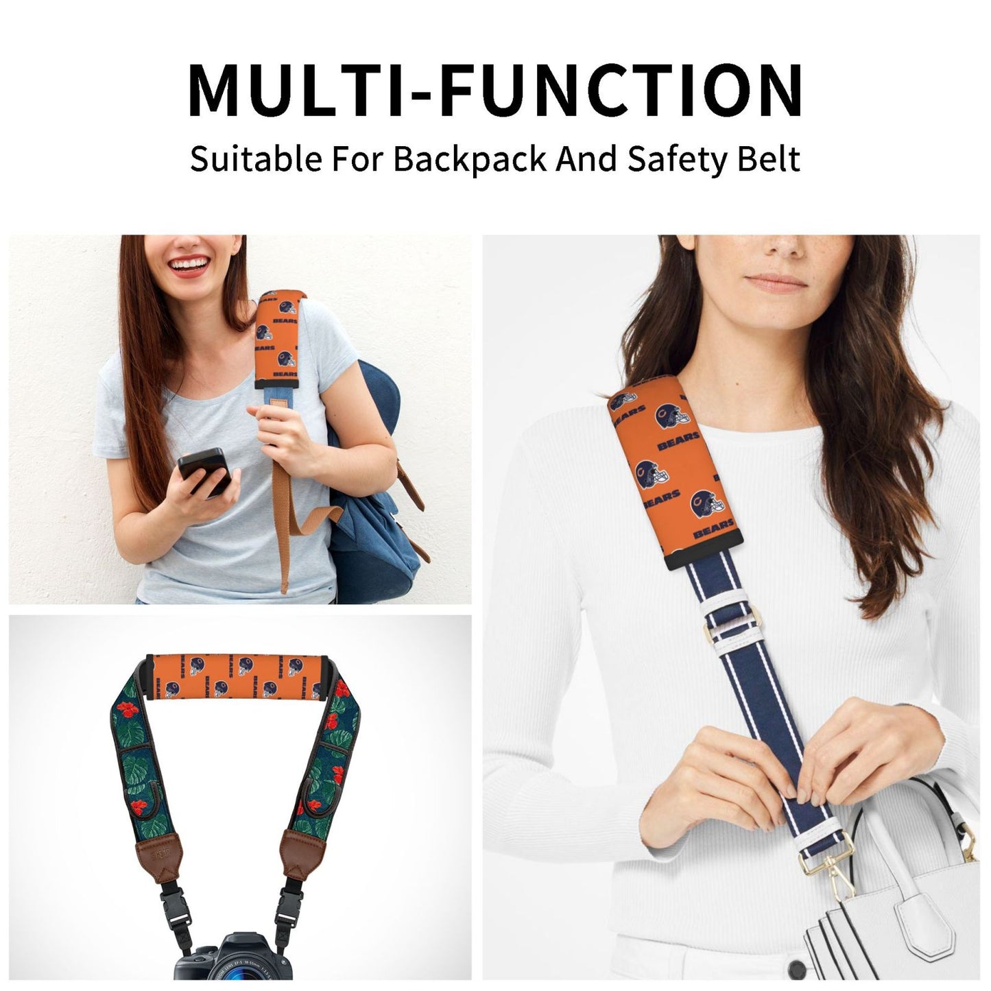 Chicago Bears Car seat belt shoulder strap UNISEX seat belt protective cover