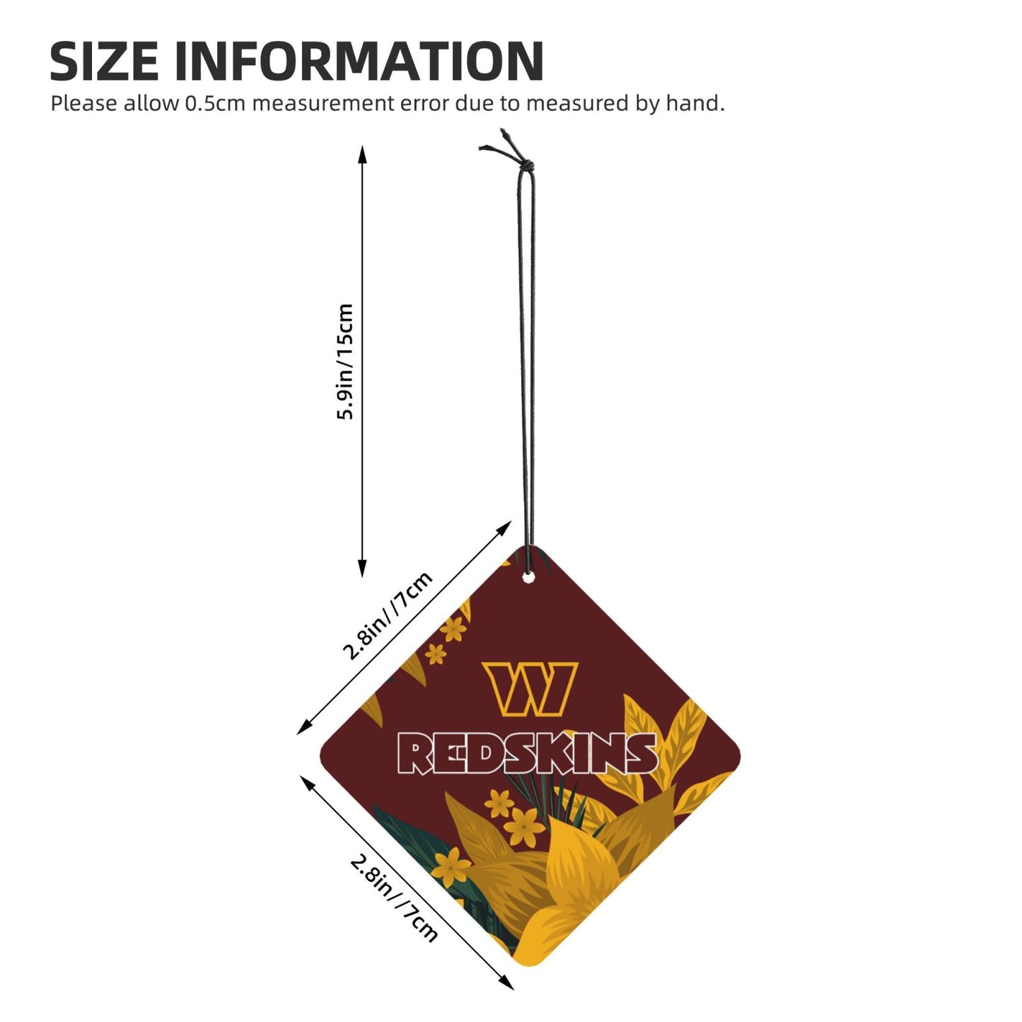 4pcs- Washington Redskins car aromatherapy tablets Car Air Fresheners Cards Set