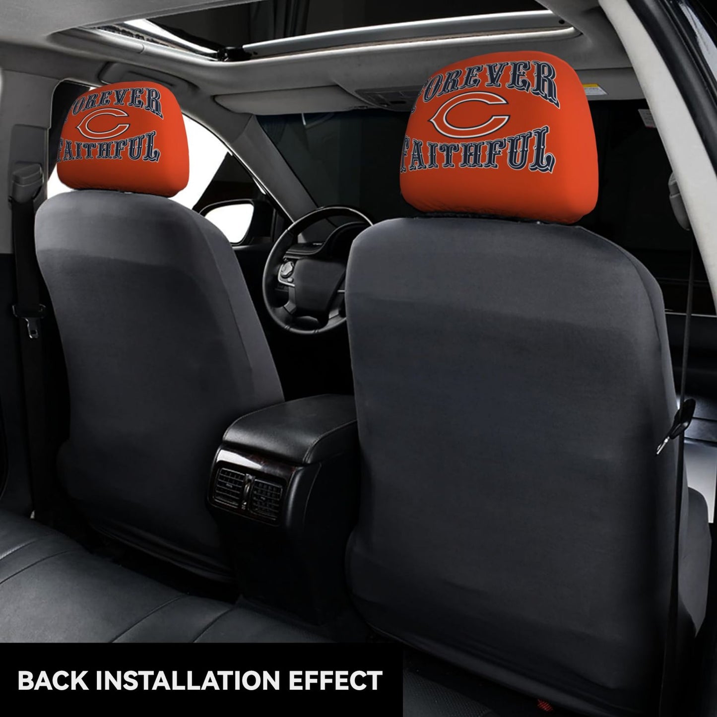 Chicago Bears Elastic car pillowcase set of 2 car pillowcases