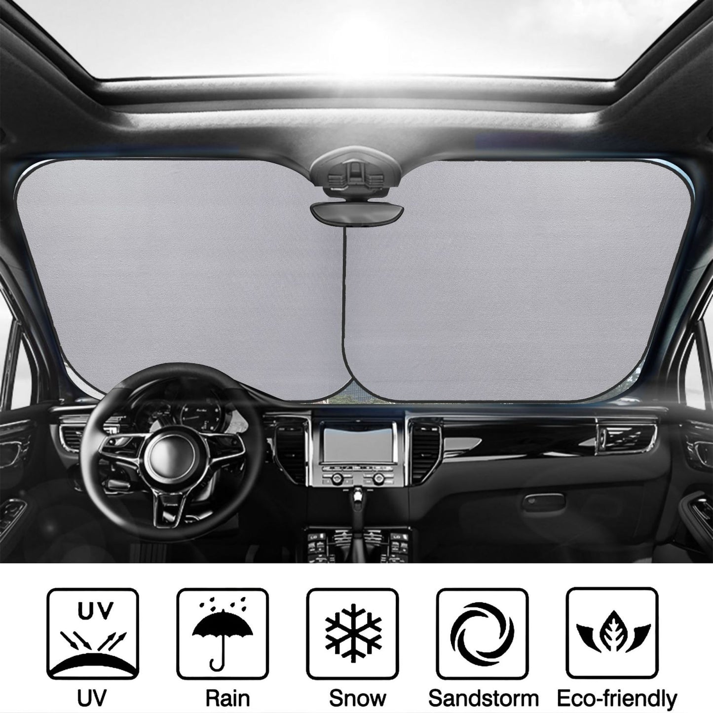Atlanta Falcons Car front windshield sunshade UV resistant sunshade foldable