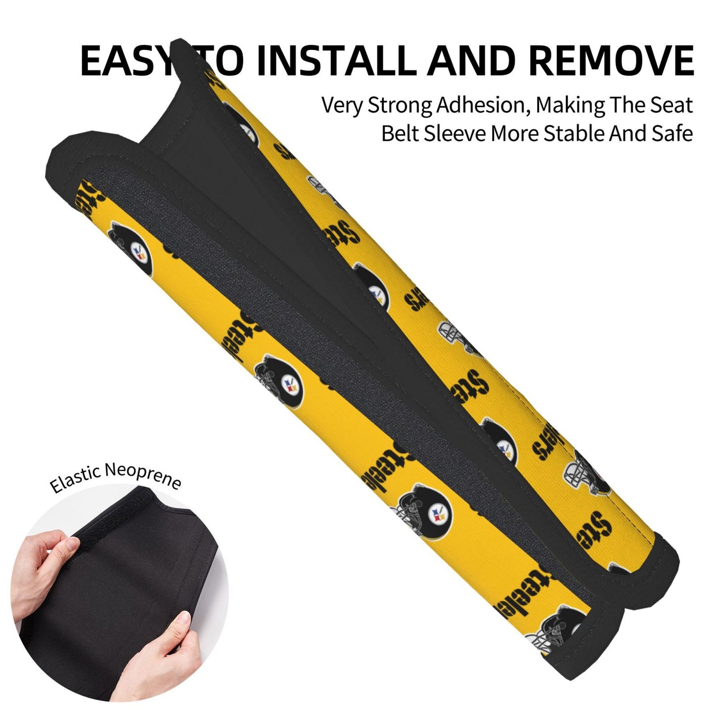 Pittsburgh Steelers Car seat belt shoulder strap UNISEX seat belt protective cover