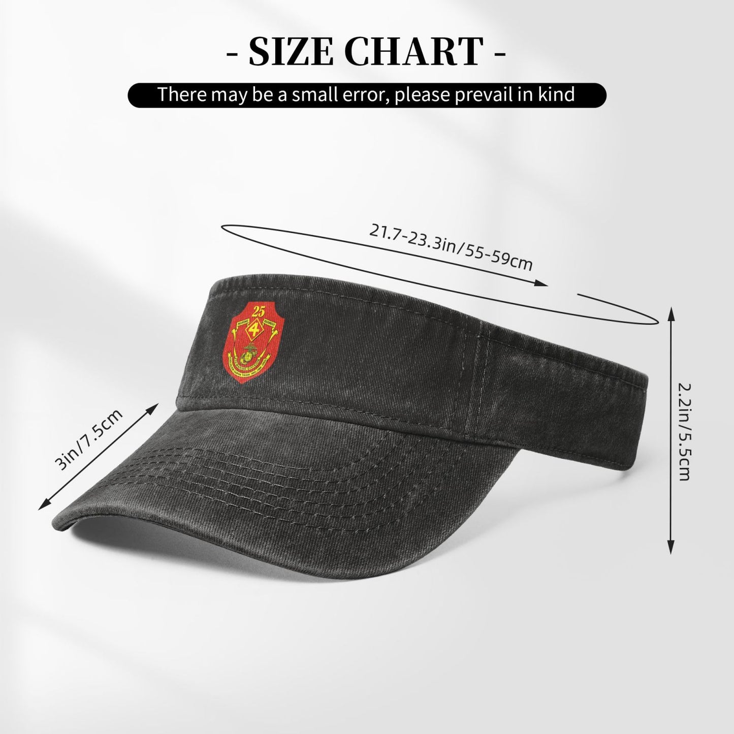 USMC-4th Division 25th Regiment Printing adjustable Empty Top Baseball Sun Cap unisex outdoor sport hat veterans gift