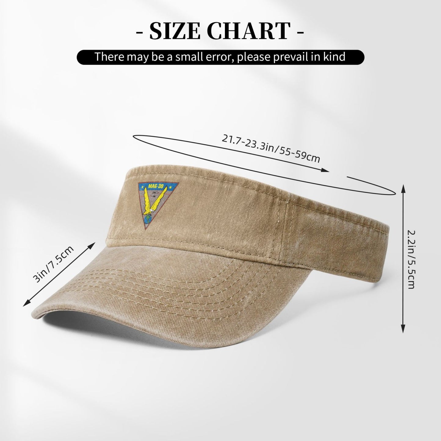 MAG-39 Insignia Printing adjustable Empty Top Baseball Sun Cap unisex outdoor sport hat veterans gift