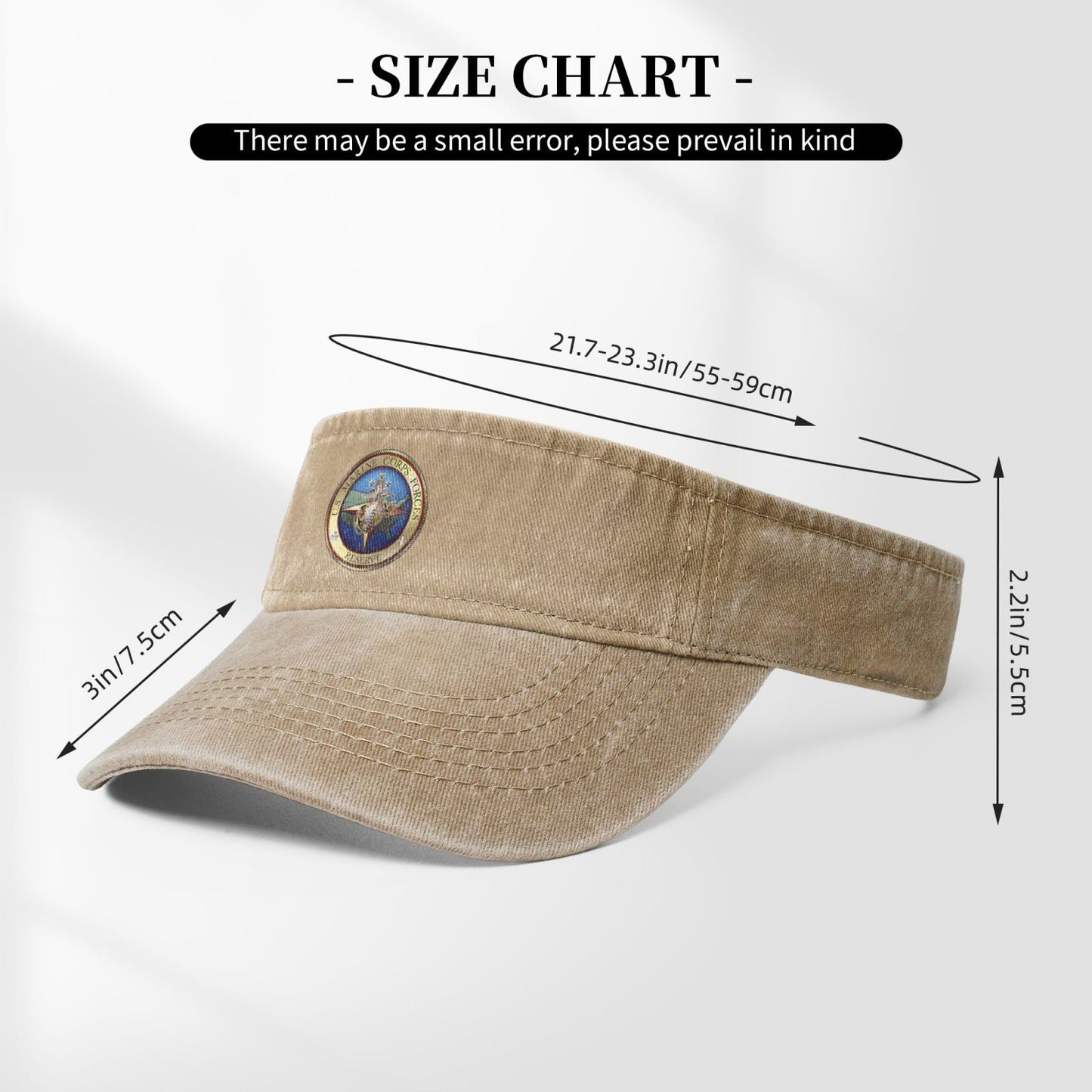 Marine Forces Reserve Insignia Printing adjustable Empty Top Baseball Sun Cap unisex outdoor sport hat veterans gift