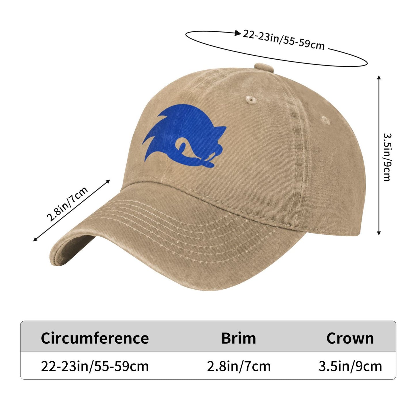 Metal Sonic Logo Printed unisex baseball cap adjustable cap outdoor sun hats trucker hat