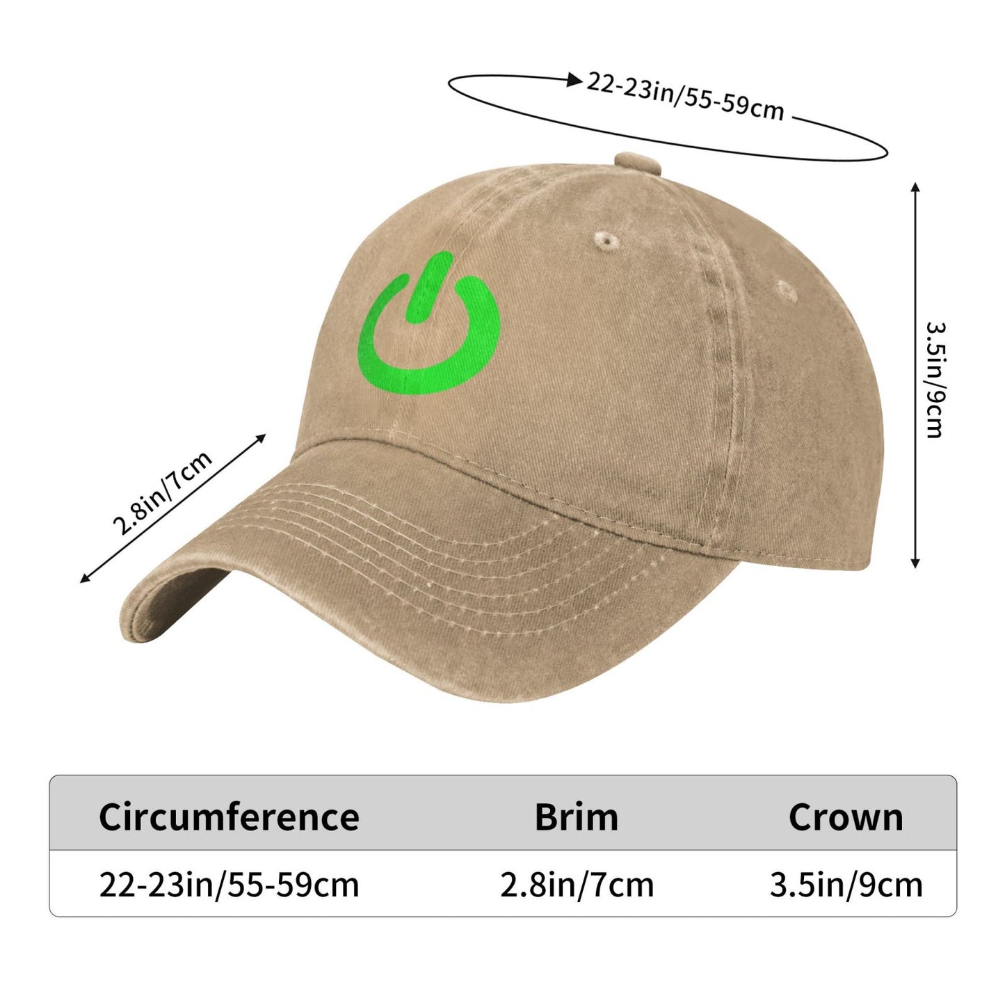 Glow In The Dark Power Printed unisex baseball cap adjustable cap outdoor sun hats trucker hat