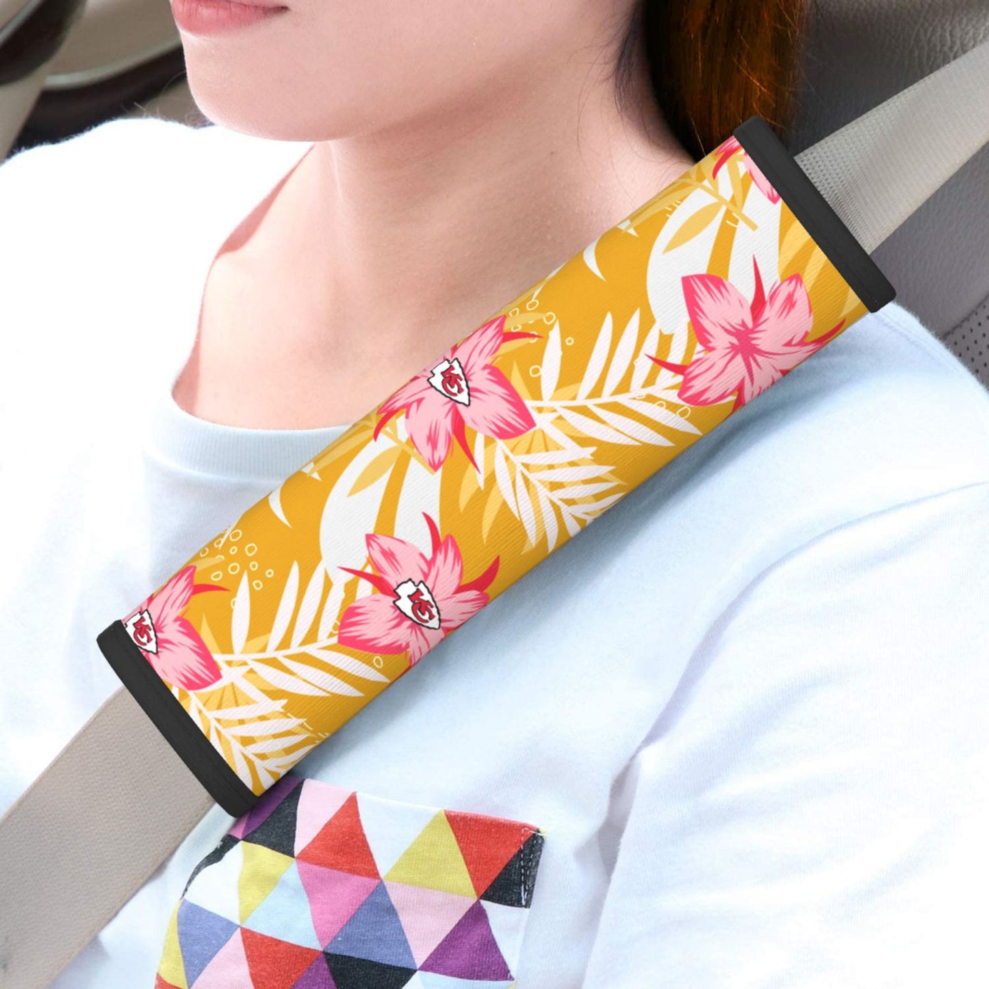 Kansas City Chiefs Car seat belt protection cover Adult seat belt protection cover