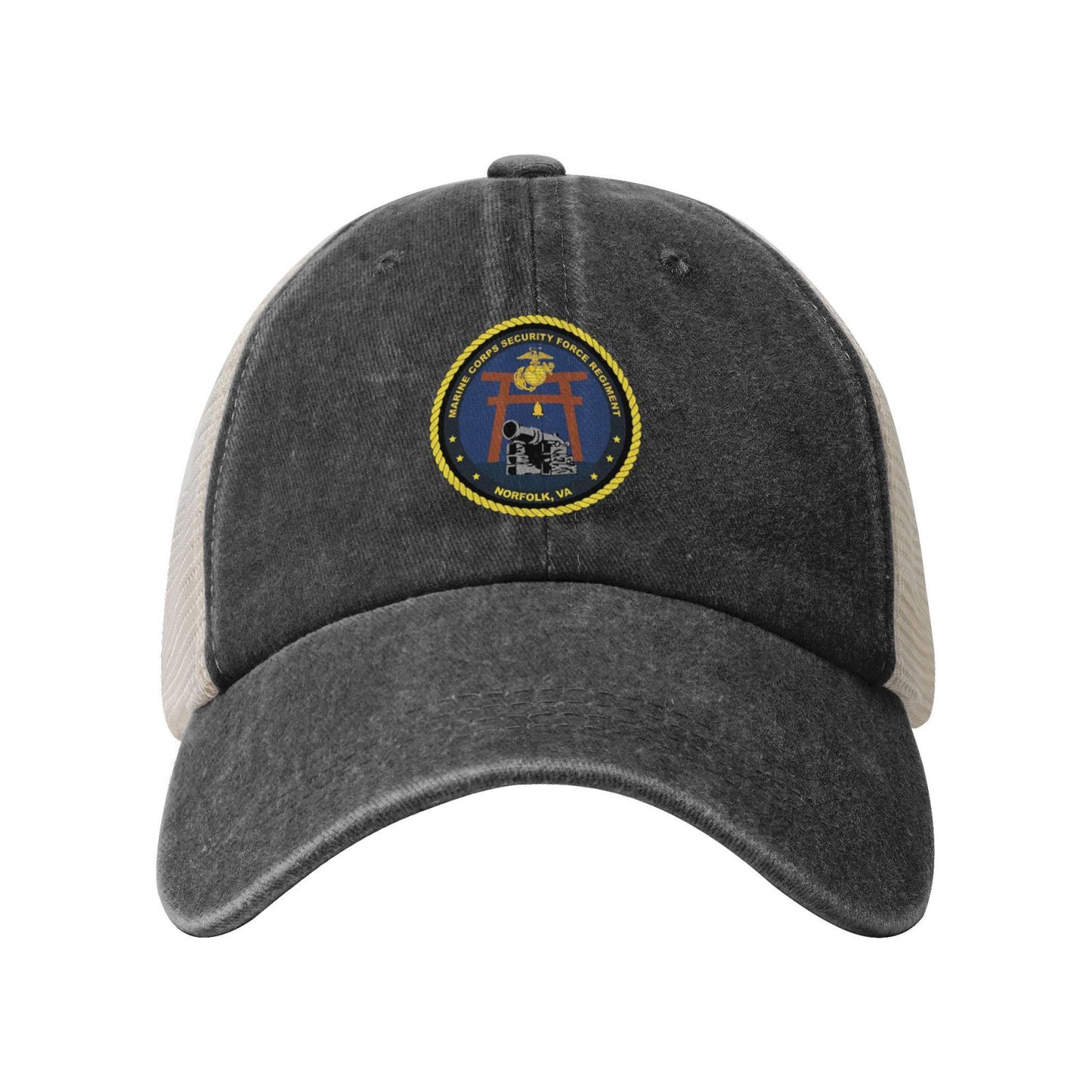 MCSF Regt Printed unisex baseball cap adjustable grid baseball cap veteran gift