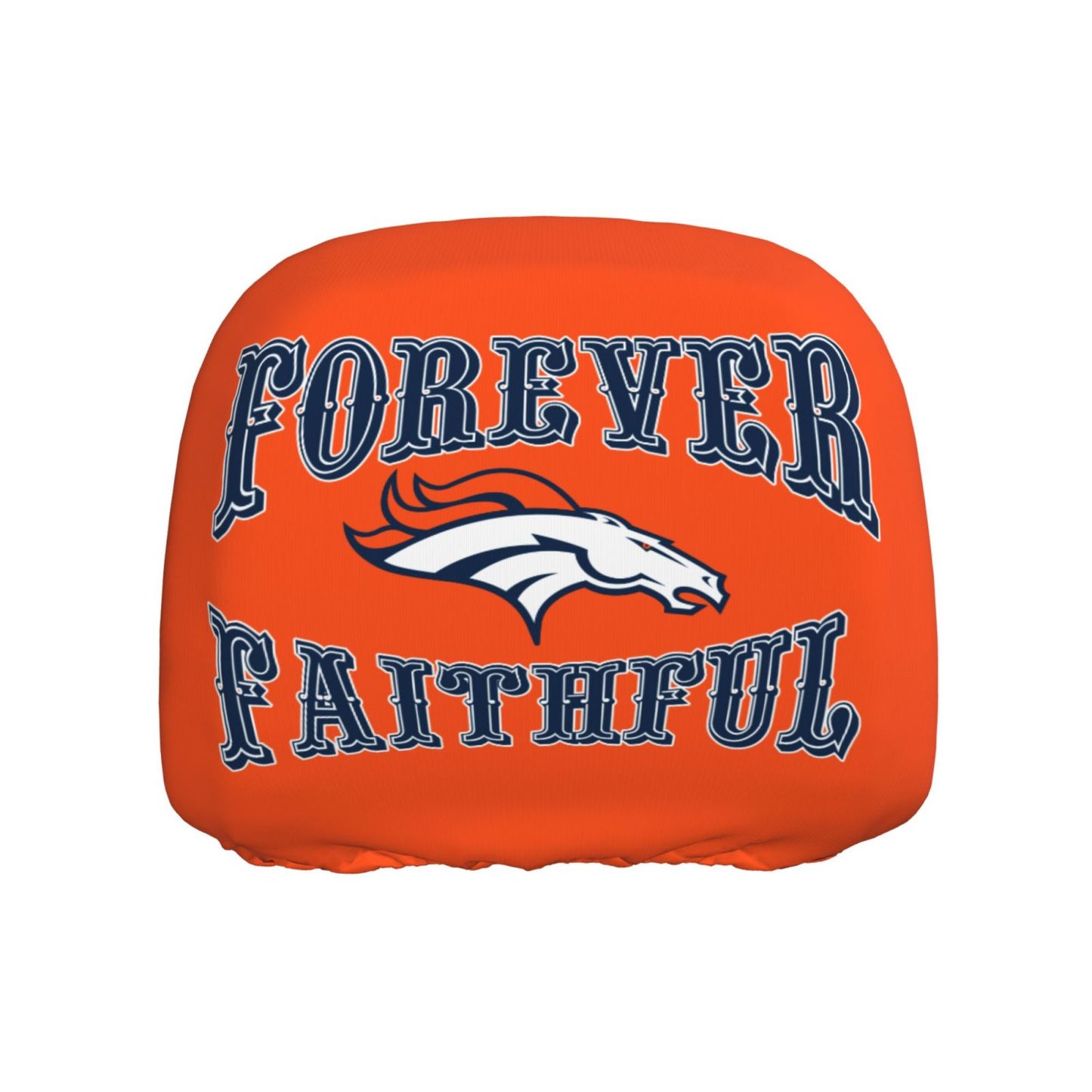 Denver Broncos Elastic car pillowcase set of 2 car pillowcases
