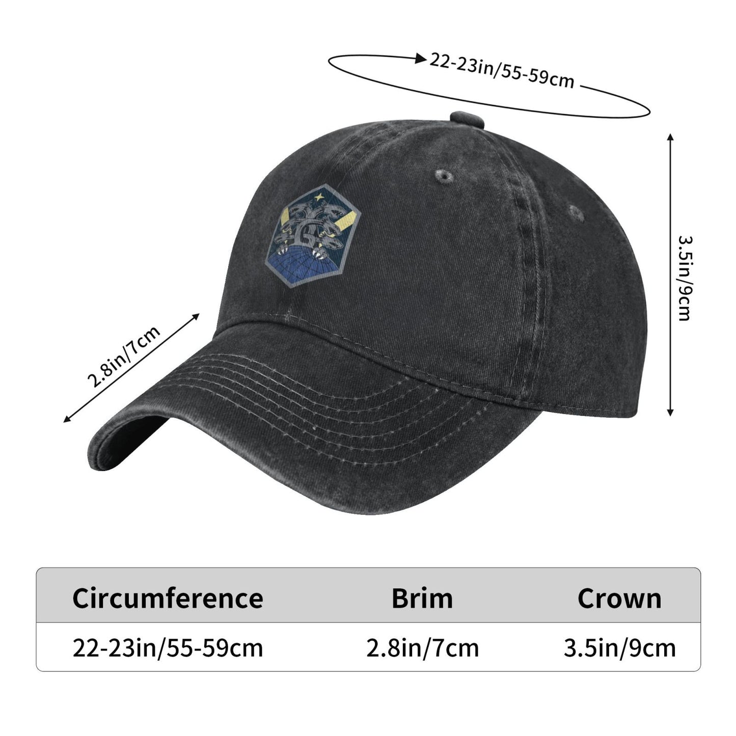 Emblem Of Space Base Delta 1 Printing unisex baseball cap adjustable cap veteran gift