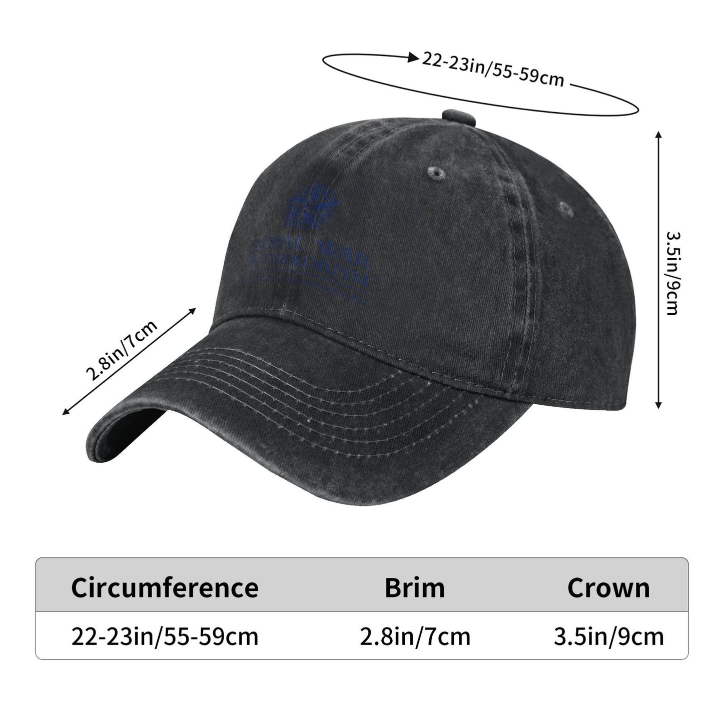 Global War On Terrorism Memorial Foundation Printing unisex baseball cap adjustable cap veteran gift