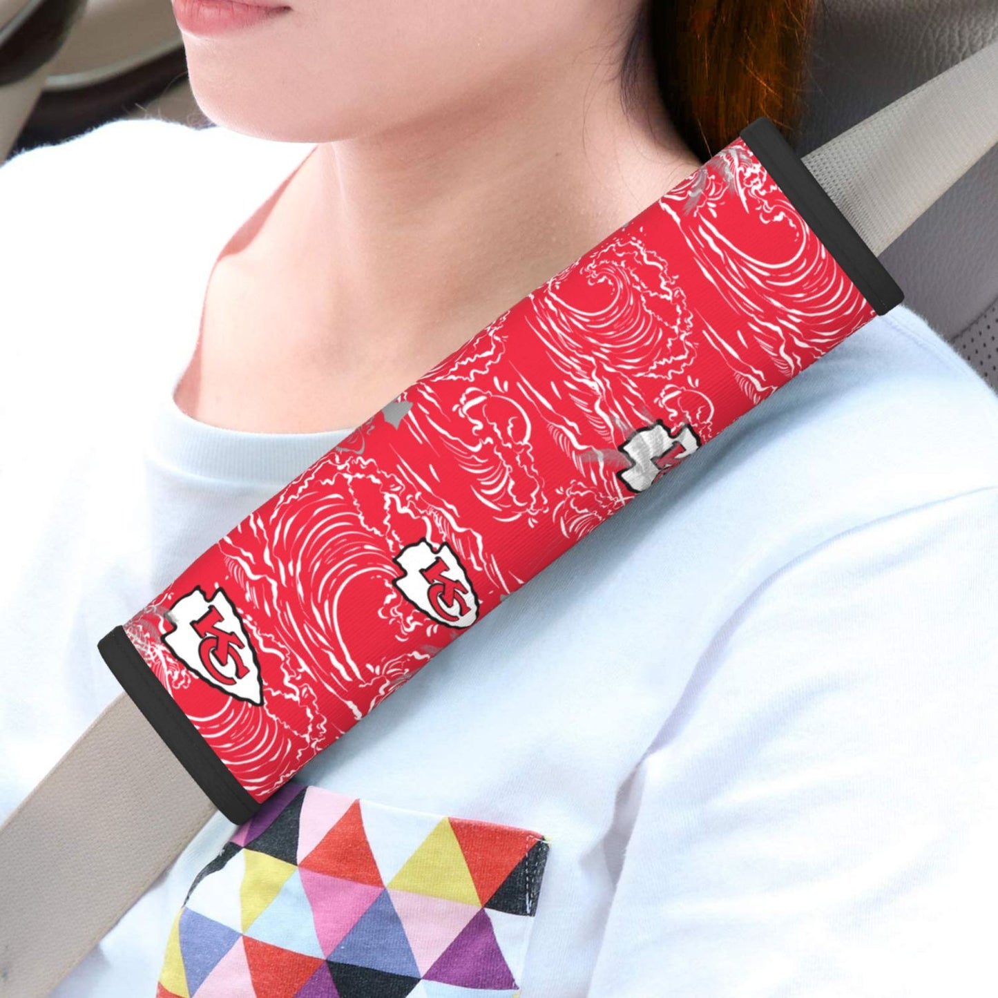 Kansas City Chiefs Car seat belt shoulder strap UNISEX seat belt protective cover